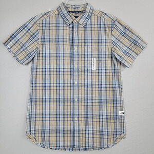 The North Face Hammetts Men's Shirt Small Button Down Short Sleeve Plaid NWT